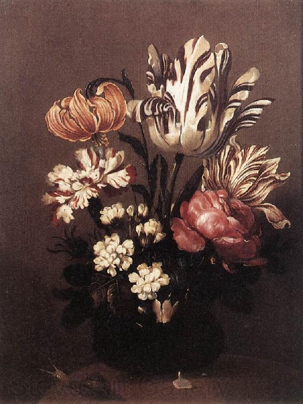 BOLLONGIER, Hans Flower Piece Norge oil painting art